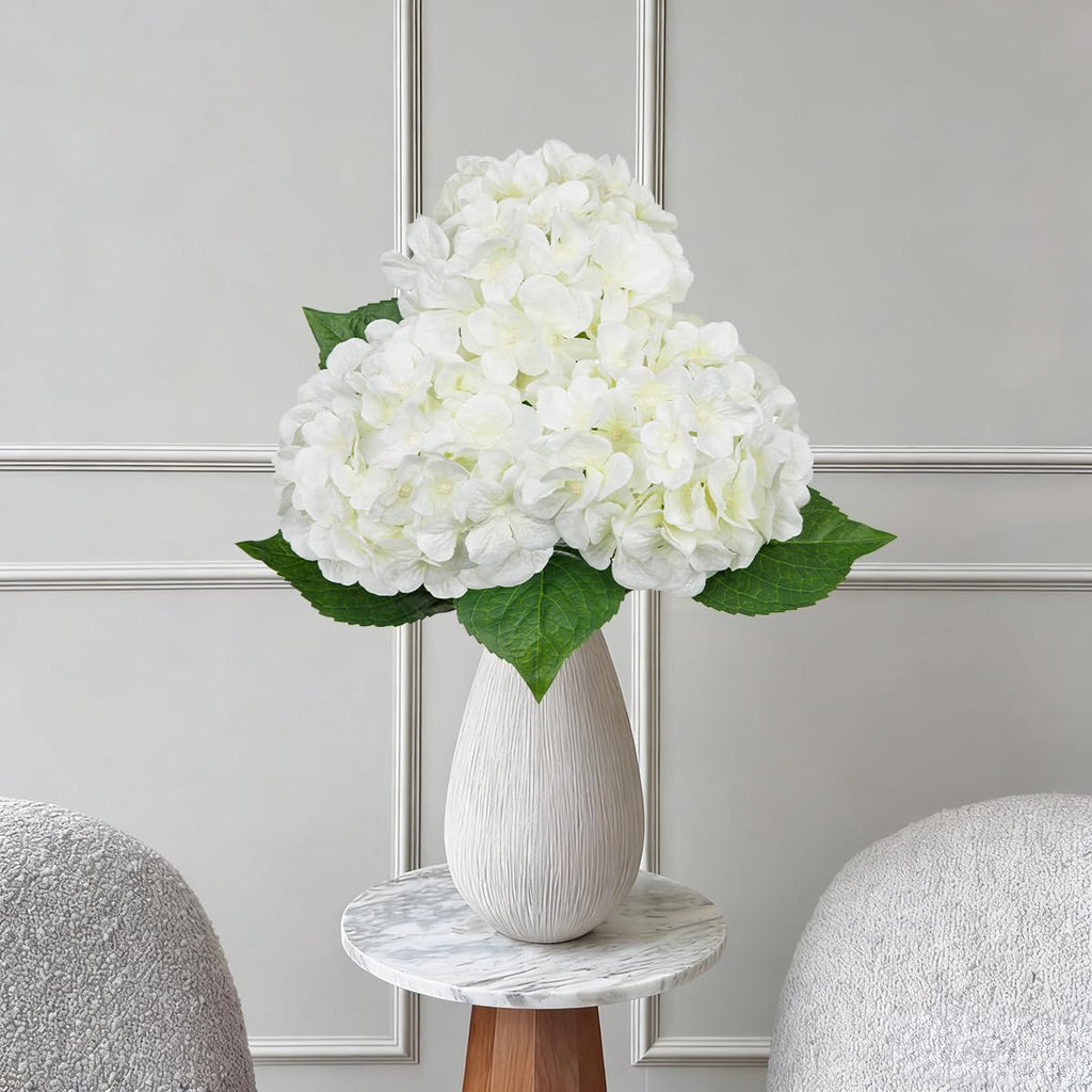 22" White Artificial with Large Blooms