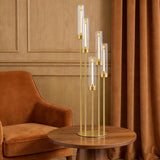 35in 4 Set Gold Candelabra Candle Centerpieces for Tables Candlesticks Holder Wedding Centerpieces Table Decorations