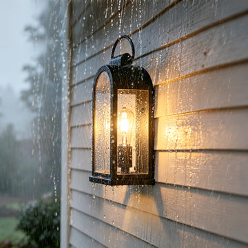 Outdoor Wall Lights Rustic Porch Light Black Exterior Lighting Fixtures