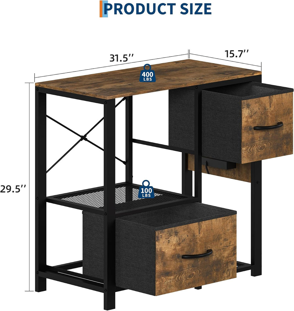 20-29 Gallon Aquarium Stand, 600LBS Heavy Duty, Power Outlet