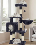 Cat Tree with Toy, Cat Tower Condo for Indoor Cats, Cat House with Padded Plush Perch