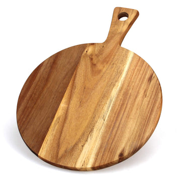 21" XL Extra Large Wooden Cutting Board Big Round Charcuterie Boards
