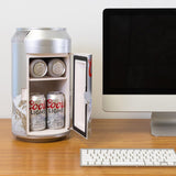 Coors Light Mini Fridge - Refrigerator for Bedroom Office, Portable Table Top Beverage Cooler, 12V 110V Refrigerador