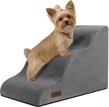 Dog Stairs for Small Dogs, 3 Step Dog Ramp for Couch, Non-Slip Steps