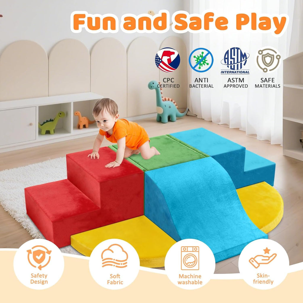 Piece Toddler Climbing Toys Indoor,Baby Climbing Blocks(Assorted)