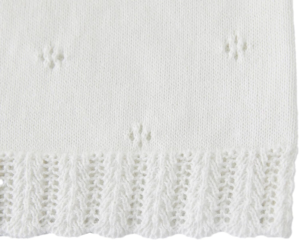 Baby Girls Cardigan Sweater Infant Toddler Knit Button Up Jacket Lace Trim Outfit Cotton Tops