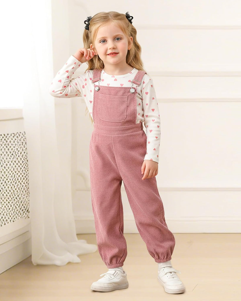 Toddler Baby Girl Clothes Fall Winter Overall Jumpsuit Set