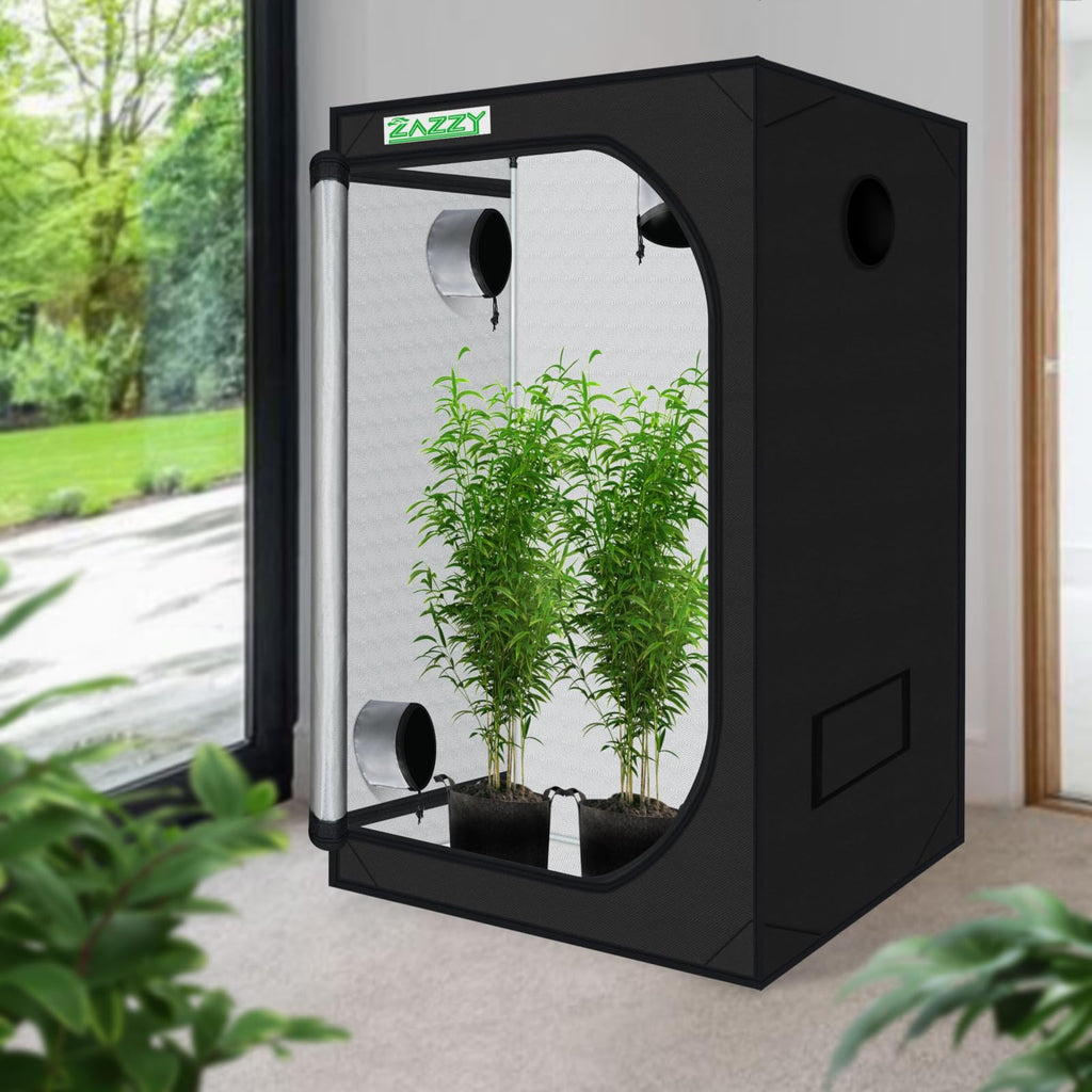 3'X3' Grow Tent 32"x32"x63", High Reflective Mylar Growing Tent