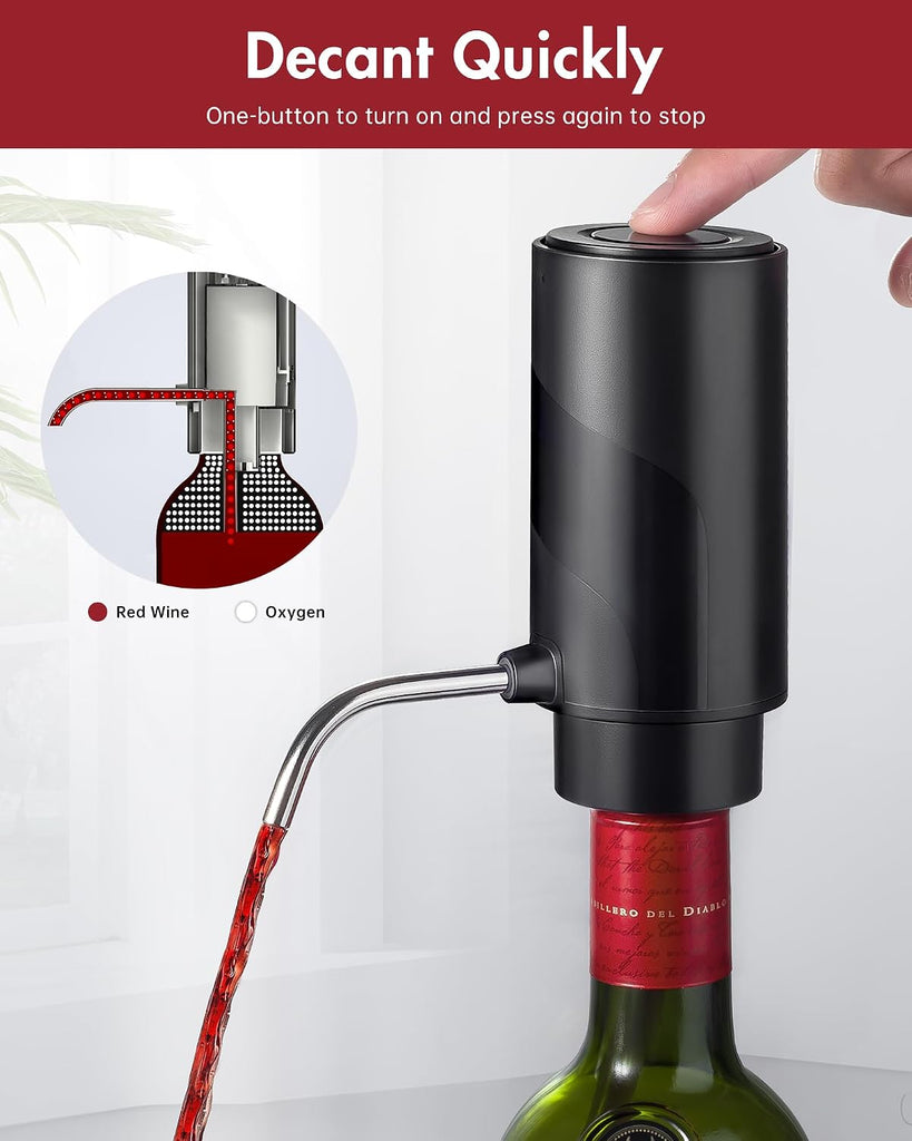 Electric Automatic Wine Decanter Aerator Dispenser