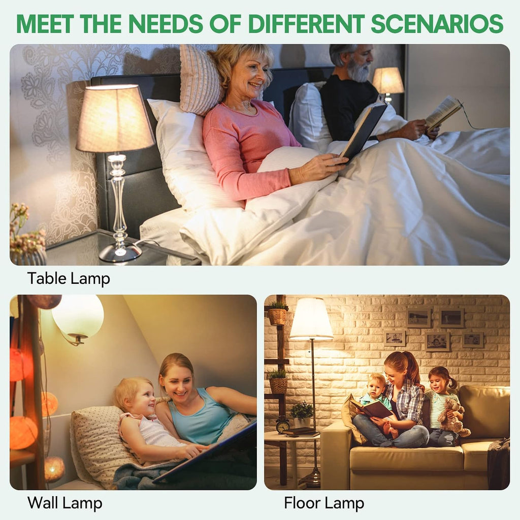 3 Way LED Light Bulbs 50/100/ 150W Eq, A19 E26 Soft White 3000K
