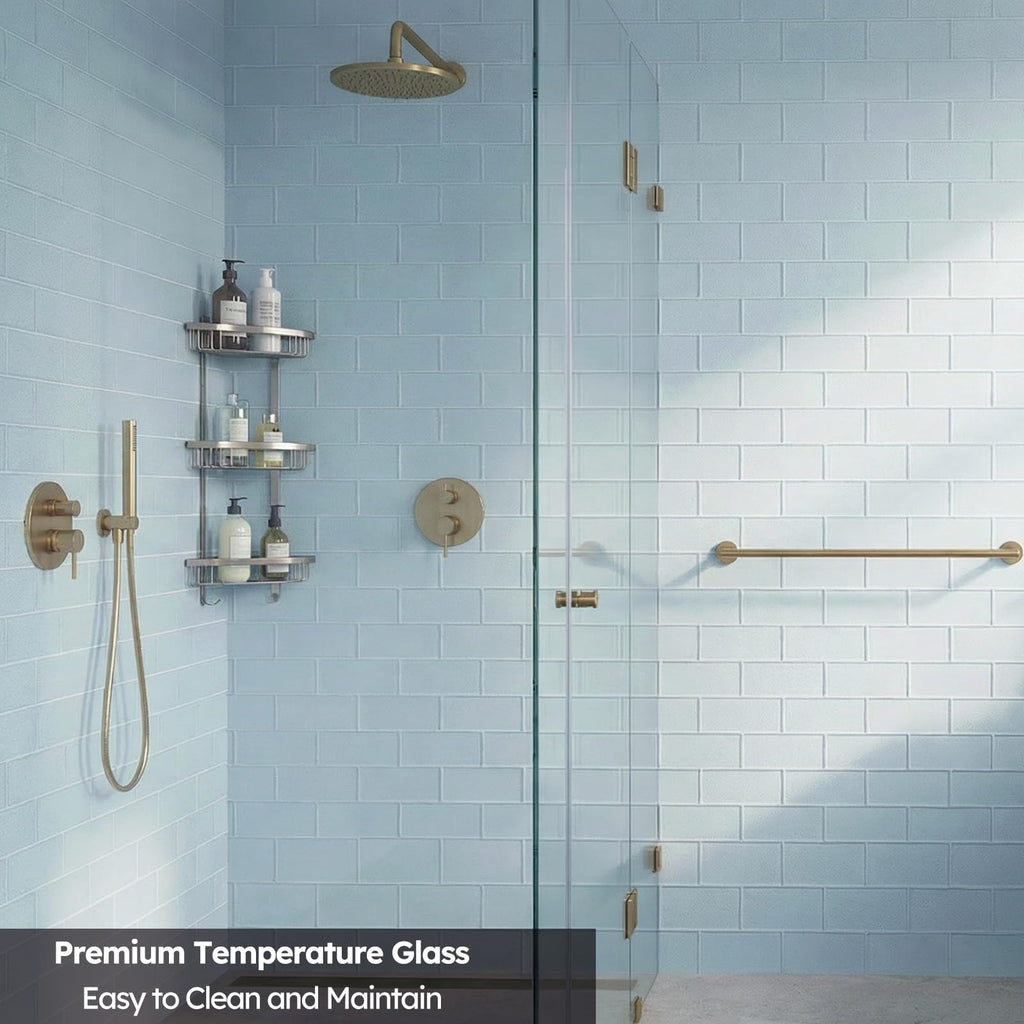 Light Blue Glass Subway Tile, 3x6 Inch, 4 Sq.Ft, Glass Backsplash Tile Shower Bathroom Wall, Pack-32 Pcs