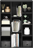 LUDER Book Shelf, 11-Cube Bookshelf, Reversible Bookcase, 9.4 x 29.1 x 41.7, Easy Assembly, Blackwood