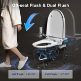 Smart Toilet with Bidet Built In, Modern Tankless Bidet Toilet with Auto Open/Close, Self-cleaning