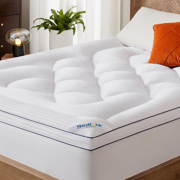 Full Size Mattress Topper, Thick Pillow Top Bed Cover Mattress Pad | Soft Mattress Cover for Back Pain Relief,Cooling
