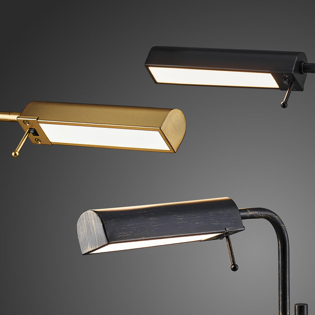 Industrial Floor Lamp, Adjustable LED Floor Lamp