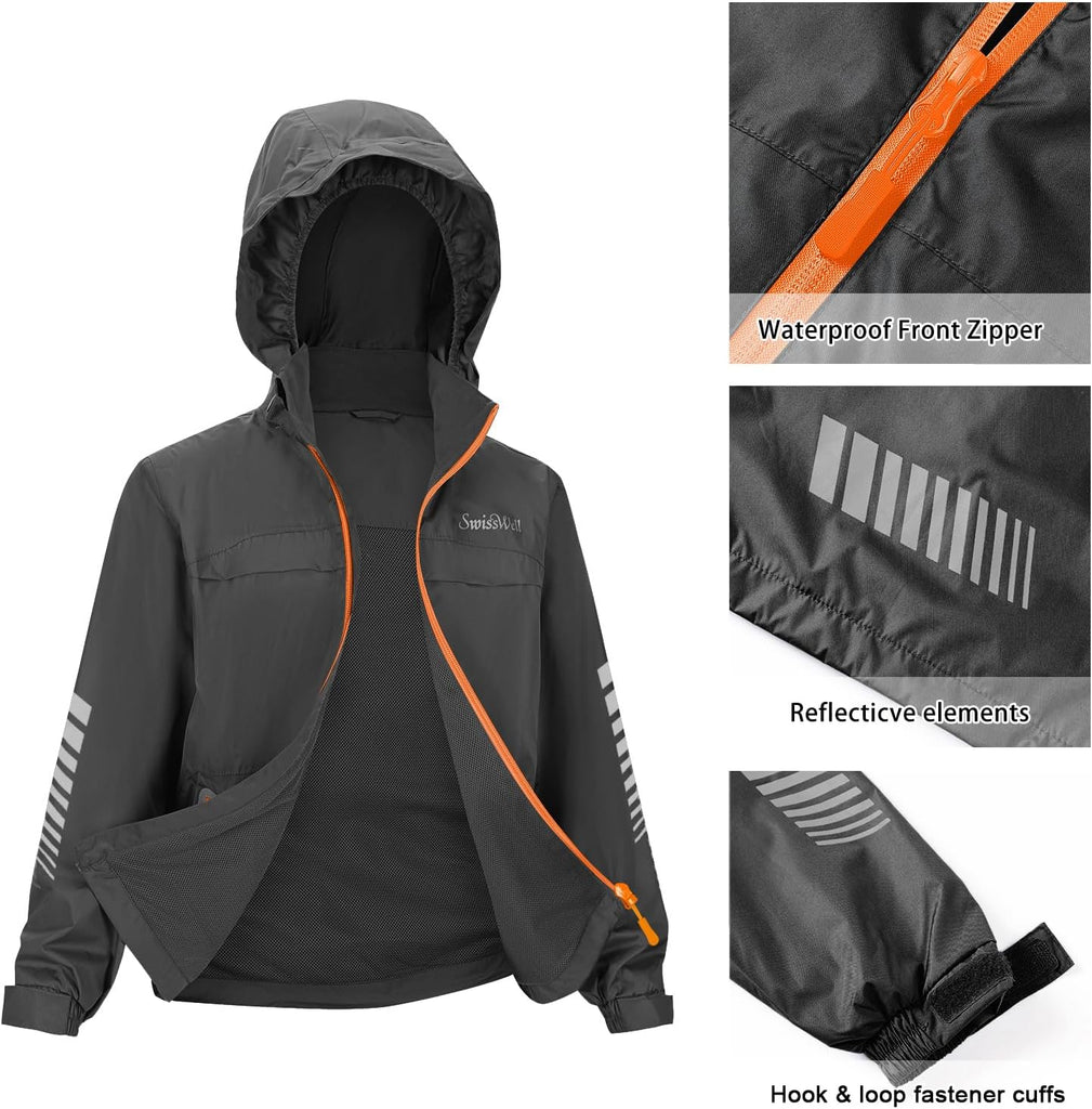 Kids Rain Gear Boys Girls Youth Rain Jacket and Pants