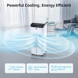 Swamp Cooler, Windowless Portable Air Conditioners with 120°Oscillation, Evaporative Air Cooler with Remote,12H Timer