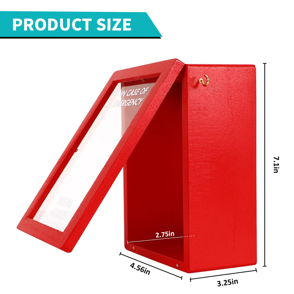 Large Emergency Break Glass Box, DIY Money Cash Gift Card Holder