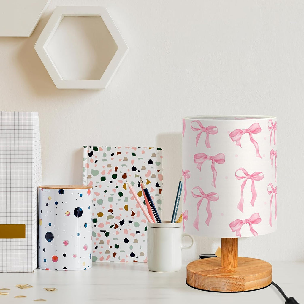 Bow Kids Table Lamp Kids Lamps for Girls Room