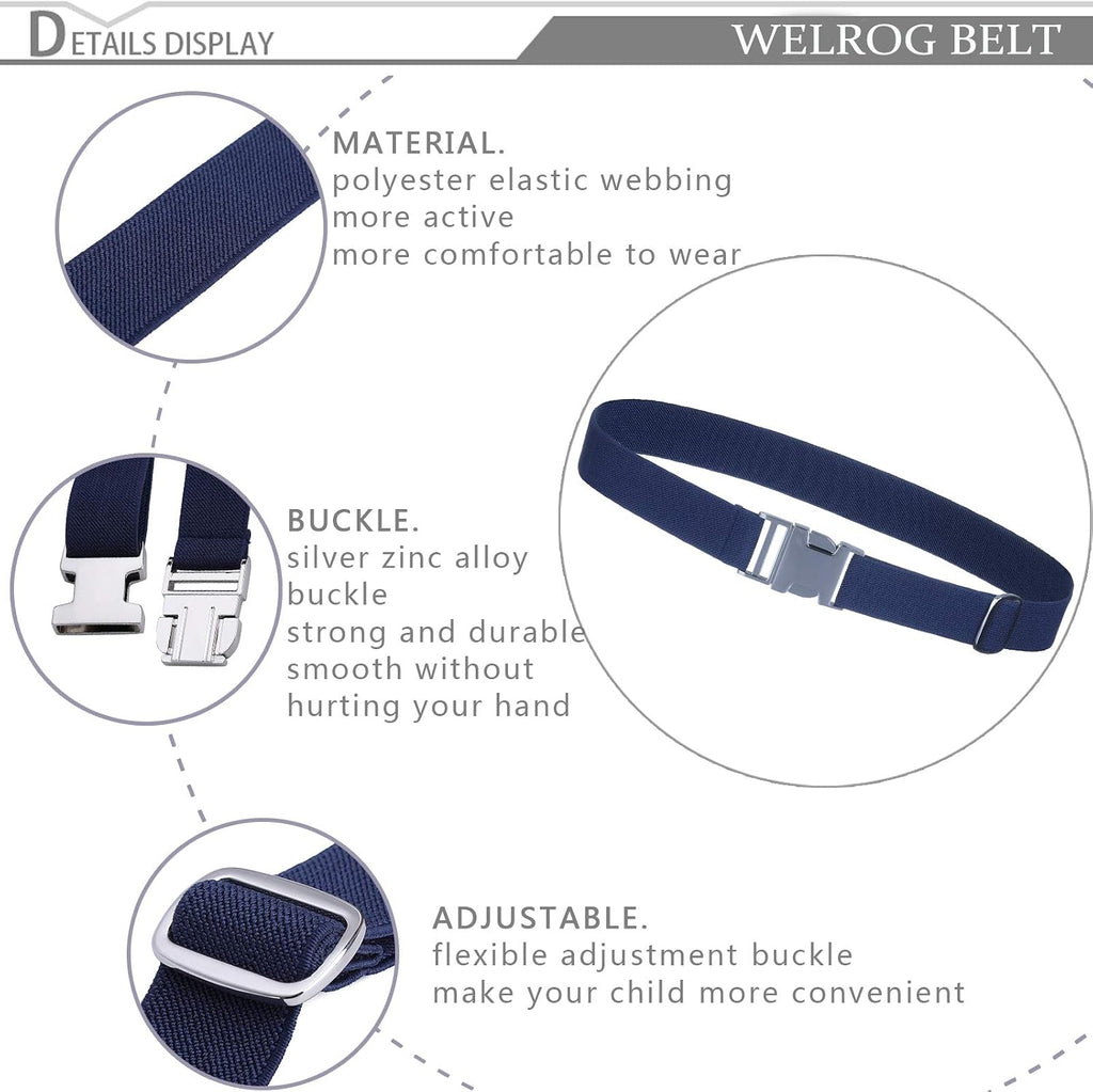 Kids Toddler Belt,Elastic Stretch Boys Girls Belt with Easy Buckle