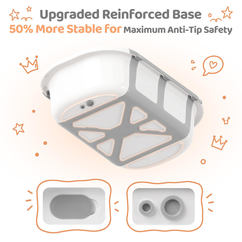 Collapsible Baby Bathtub for Newborn Infant to Toddler 0-36 Months