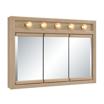 Richland Tri-View Medicine Cabinet, 36", White Oak