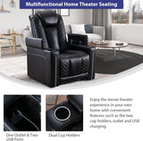 Electric Power Recliner Chairs with USB Ports and Cup Holders