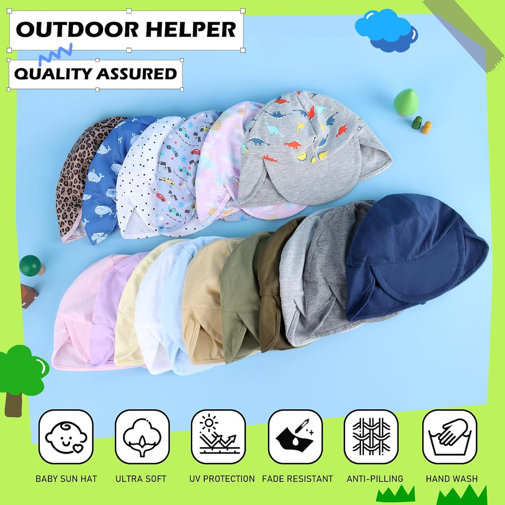 UPF 50+ Baby Sun Hat, Ear & Neck Protection for Toddlers