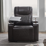 Flieks Power Motion Recliner with Ambient Lighting, USB Charge Port, 2 Convenient Cup Holders