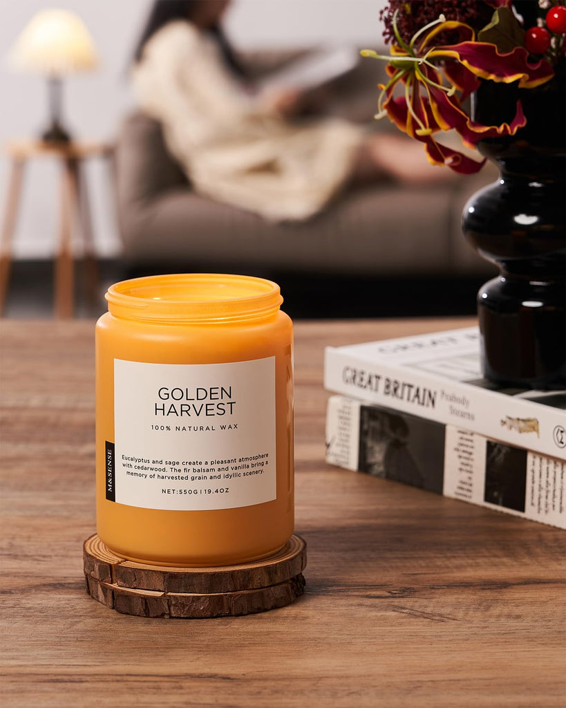 Goldenharvest Scented Candle Fruit Grain Fragrance for Autumn Home