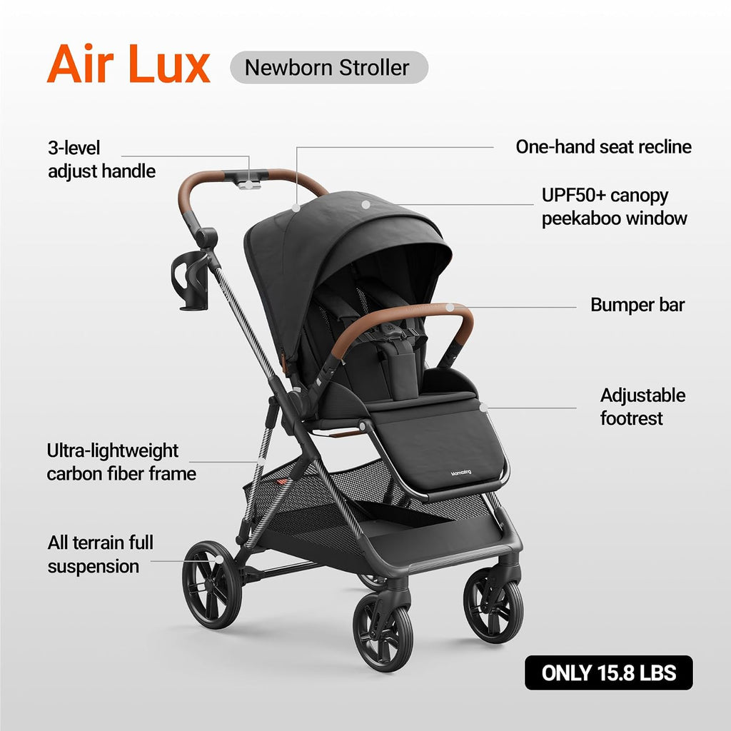 Full-Size Baby Stroller with Reversible Seat, Infant to Toddler