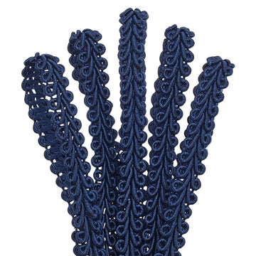 Polyester Gimp Braid Trim, 1/4 inch Polyester Fringe Trim Fabric Ribbon for Costume Making DIY Crafts Home - 25 Yards