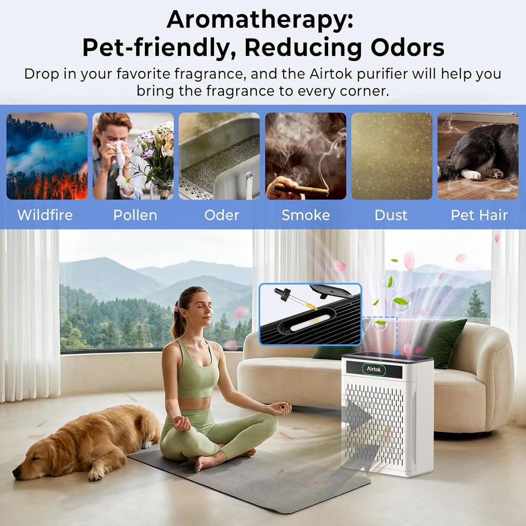 Air Purifiers for Home Large Room Up to 1848sq.ft, HEPA Air Purifier for Bedroom, Pet Hair Air Clean