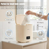 Automatic Portable Washing Machine, Mini Washer with Quiet and stable operation, Top Load, Compact for Dorms, Travel