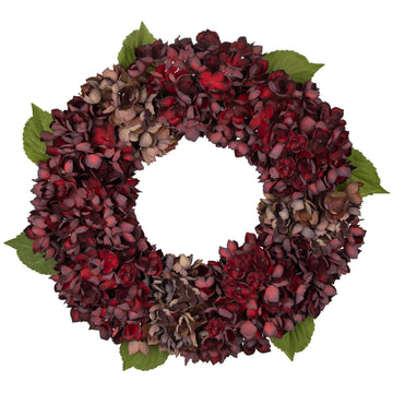 Fall Wreaths for Front Door 22 inch Autumn Wreath with Hydrangeas