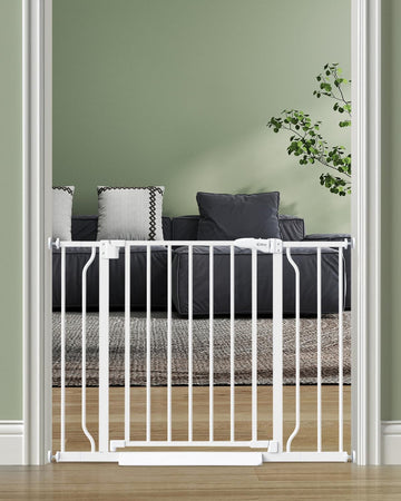 Baby Gate Auto Close, 29"-40" Dog Gate Indoor for Stairs & Doorways