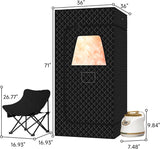 Springspa Portable Steam Sauna Box with 3L & 1500W±10%, Personal Sauna Tent with 9 Adjustable Heat Levels