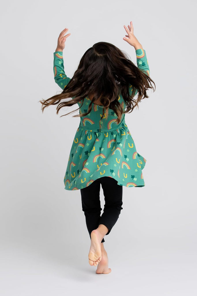 Girls Organic Long Sleeve Let's Dance Dress
