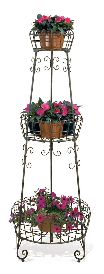 Three Tier French Planter, Patina.