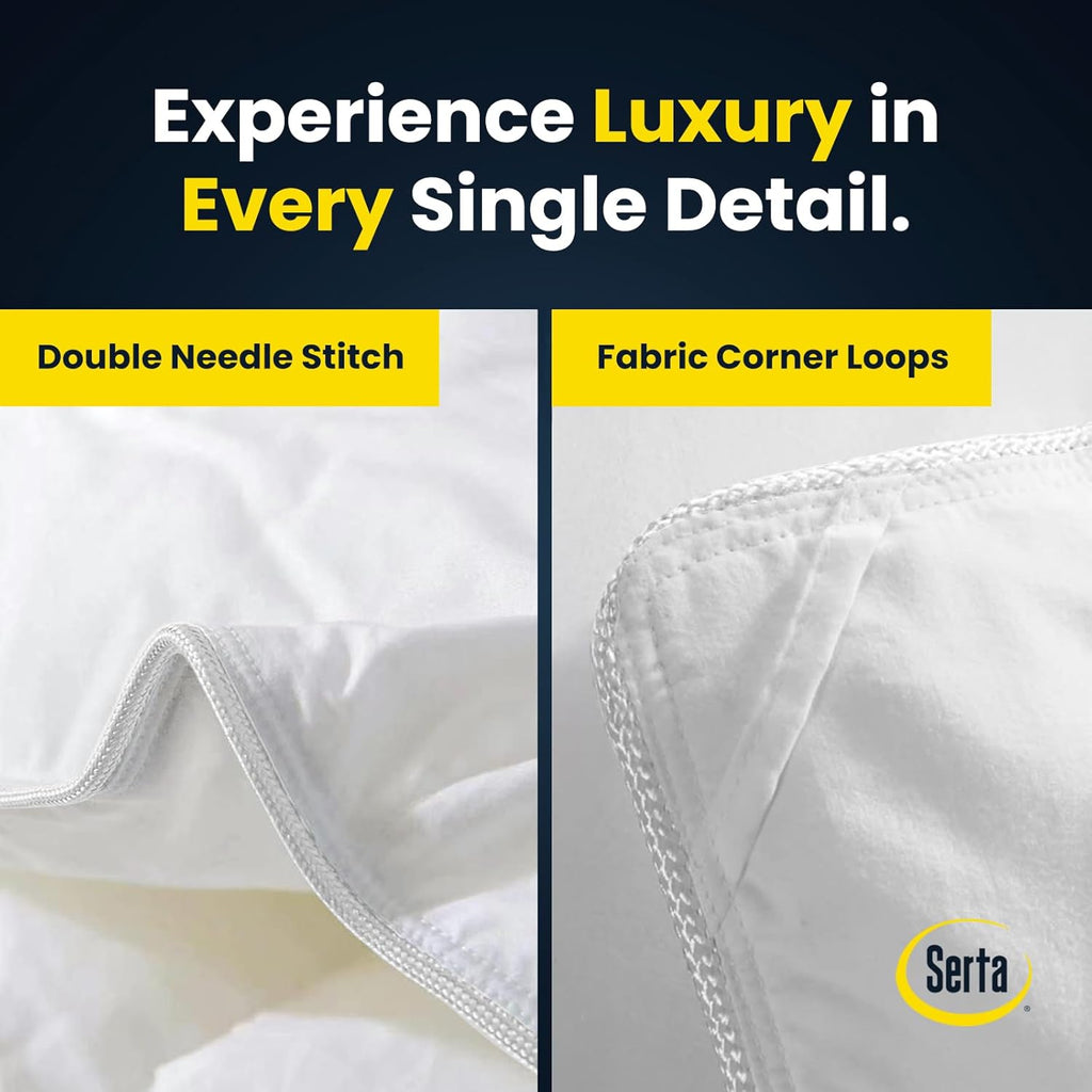 Goose Feathers Down Fiber Comforter Twin Duvet Insert,100% Cotton,Hotel Luxury Hypoallergenic Comfor