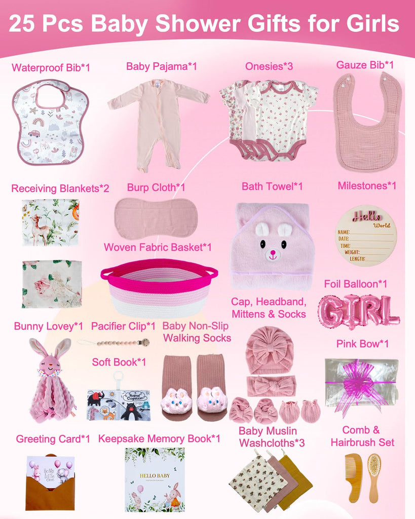 Pcs Luxury Baby Gift Basket Set, 0 Baby Shower Basket