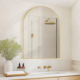 Arched Wall Mirror ,Mirrors for Wall,24''x36'',Vanity Mirror Dresser, Entryway, Living Room, Metal Frame (36''x24''