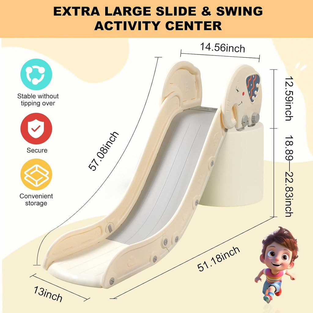 Indoor Couch Slide for Toddlers 1-3, Baby Toddler Slide Indoor, Kids Slide