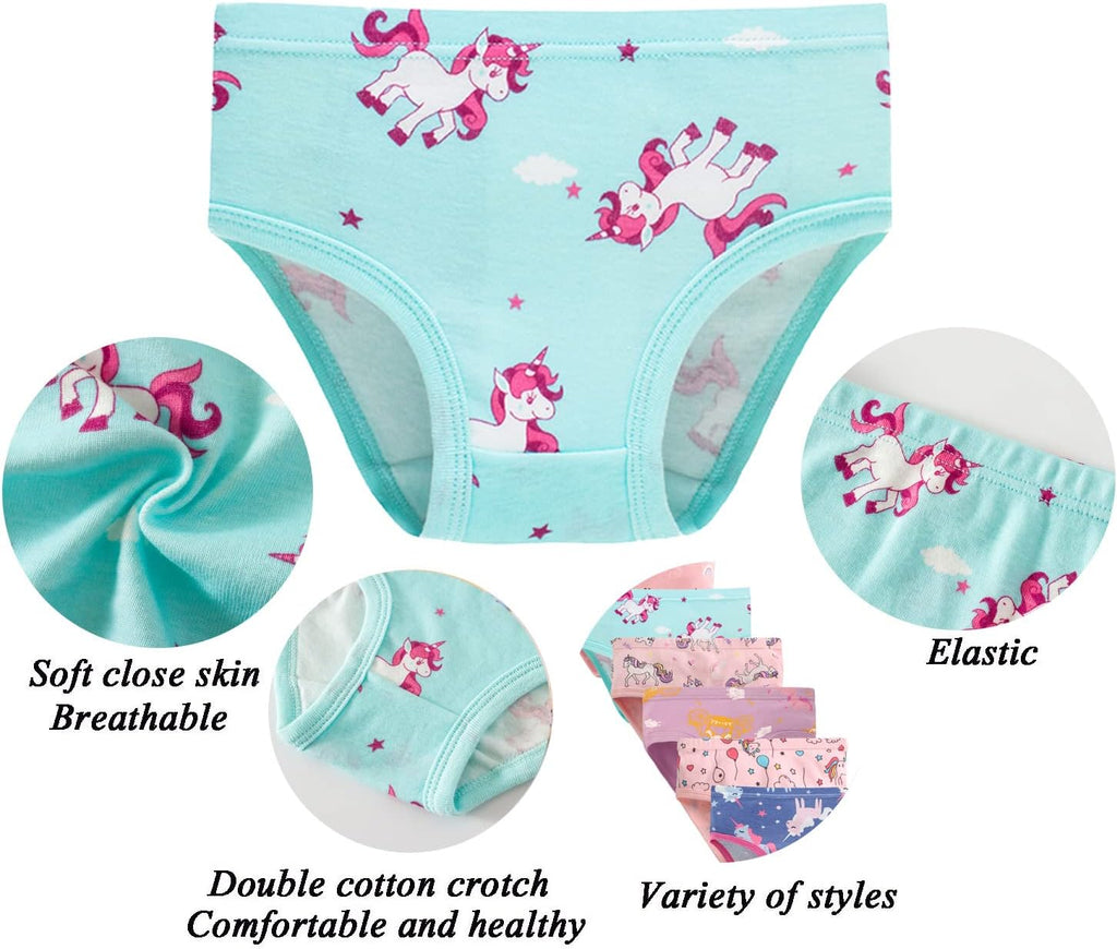 Girls Soft Panties Toddler Underwear Kids Cotton Briefs