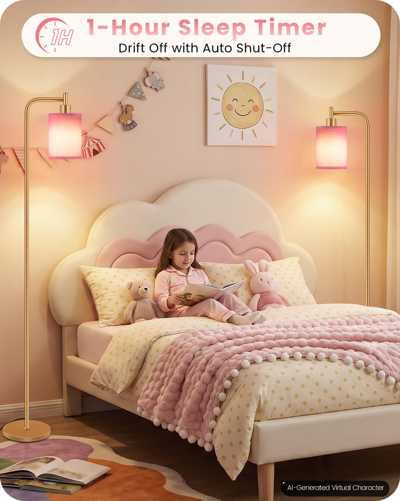 Dimmable Floor Lamp with Remote & 10W Bulb