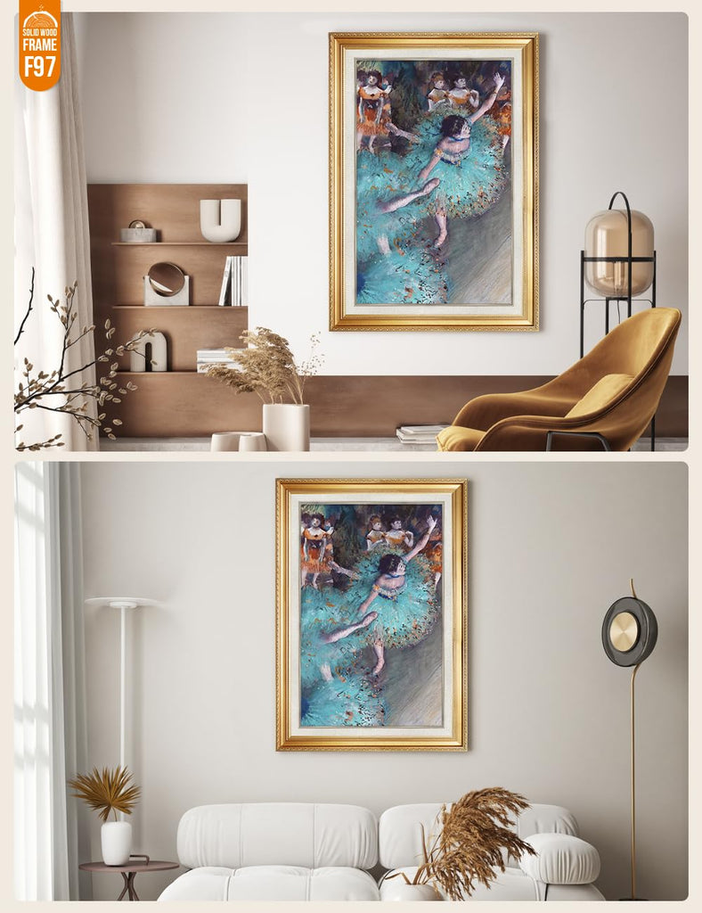 Dancer in Green Custom Framed Wall Art, 40x28