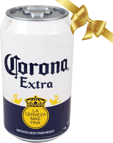 Corona Mini Fridge - Refrigerator for Bedroom Office, Portable Table Top Beverage Cooler, 12V 110V Refrigerador For