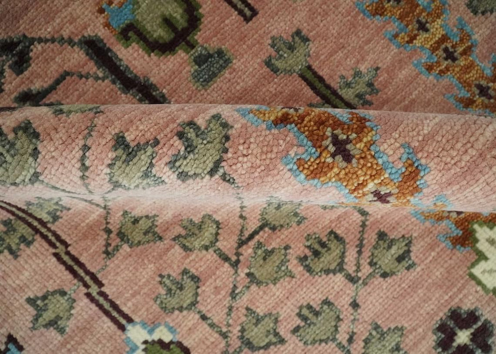 Area Rug Hand Knotted Oushak Rug