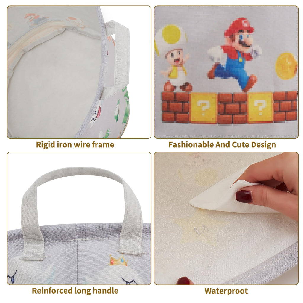 Super Storage Basket, Baby Laundry Large Hamper, Waterproof Nursery Bedroom Decor, Brothers Dirty Clothes Basket for