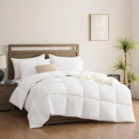 Queen Duvet Insert Comforter,100% Cotton Shell